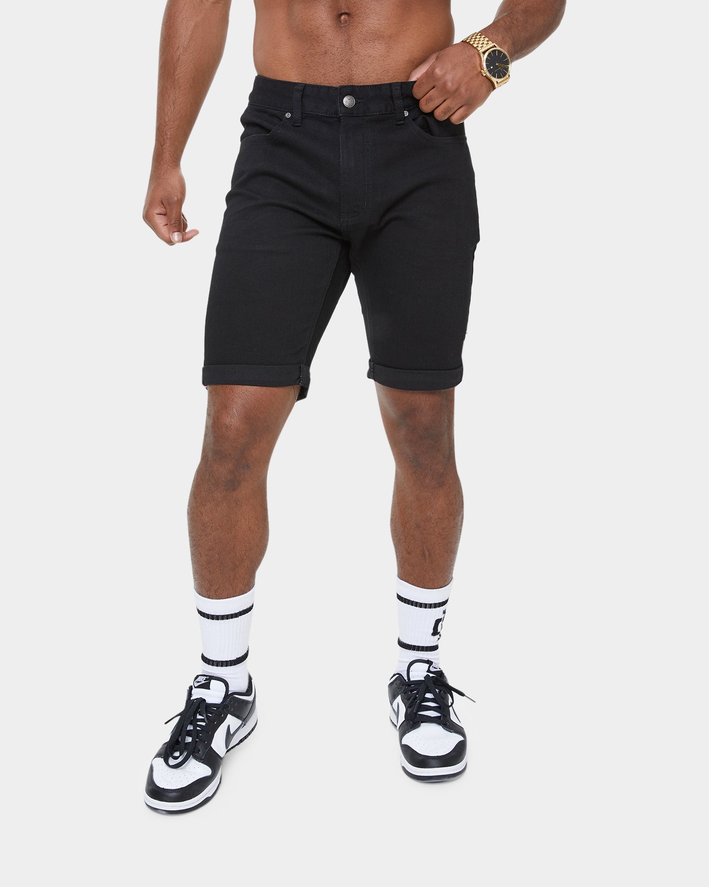 Carré Classique Jean Short Black