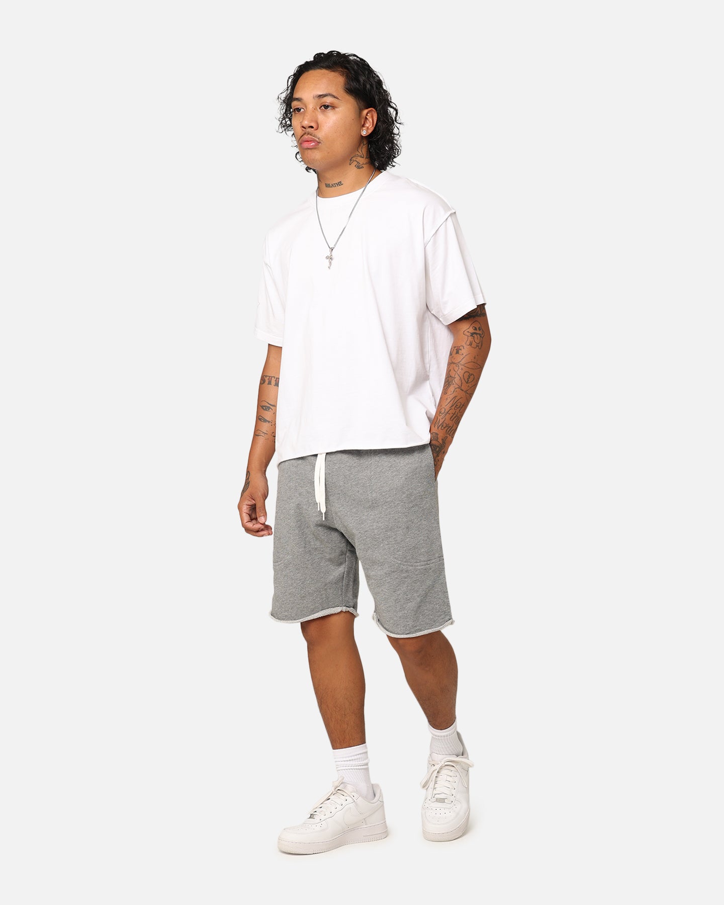 AS Colour Fleece Shorts Steel