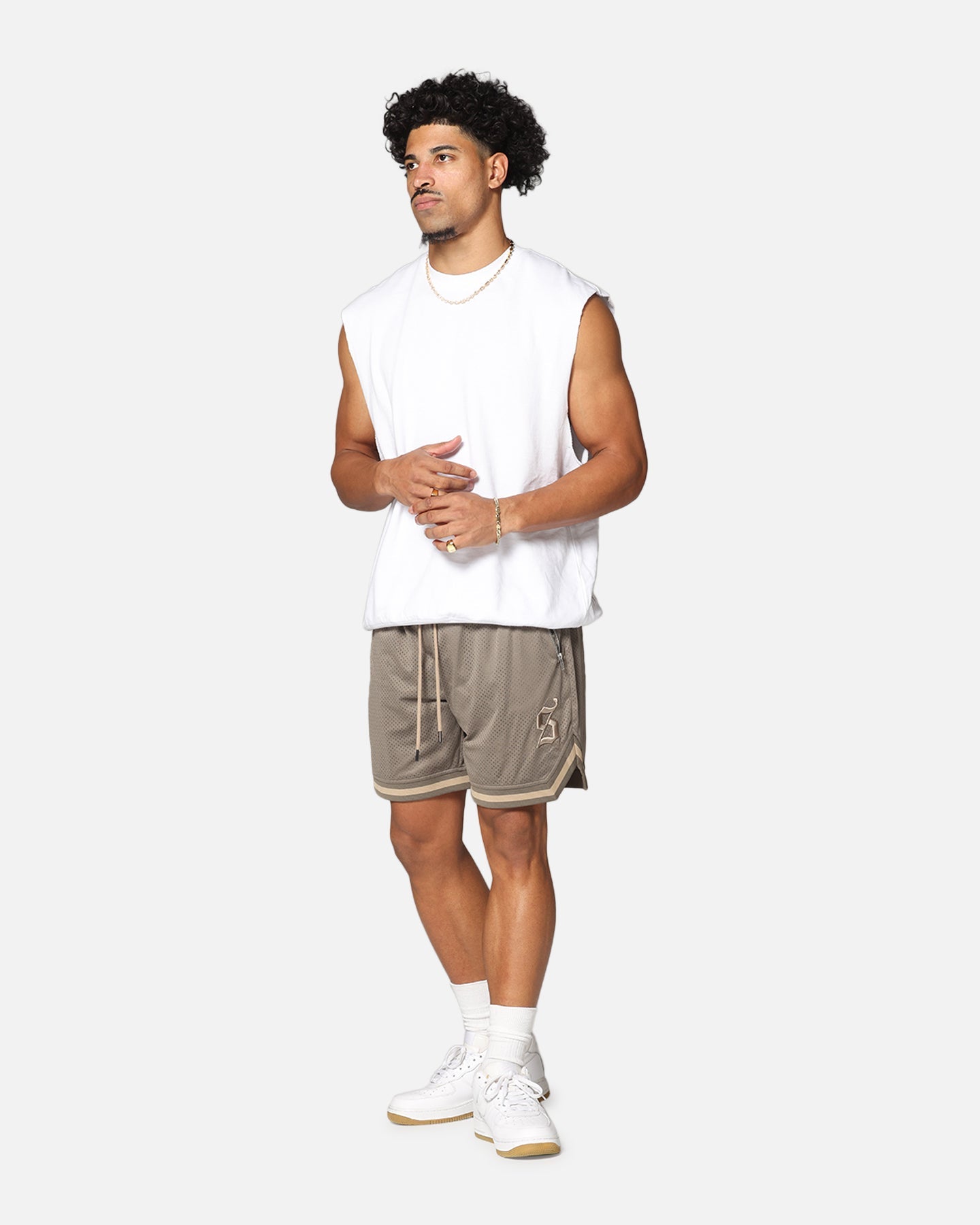 Saint Morta Envogue Allstar Basketball Shorts Dark Brown