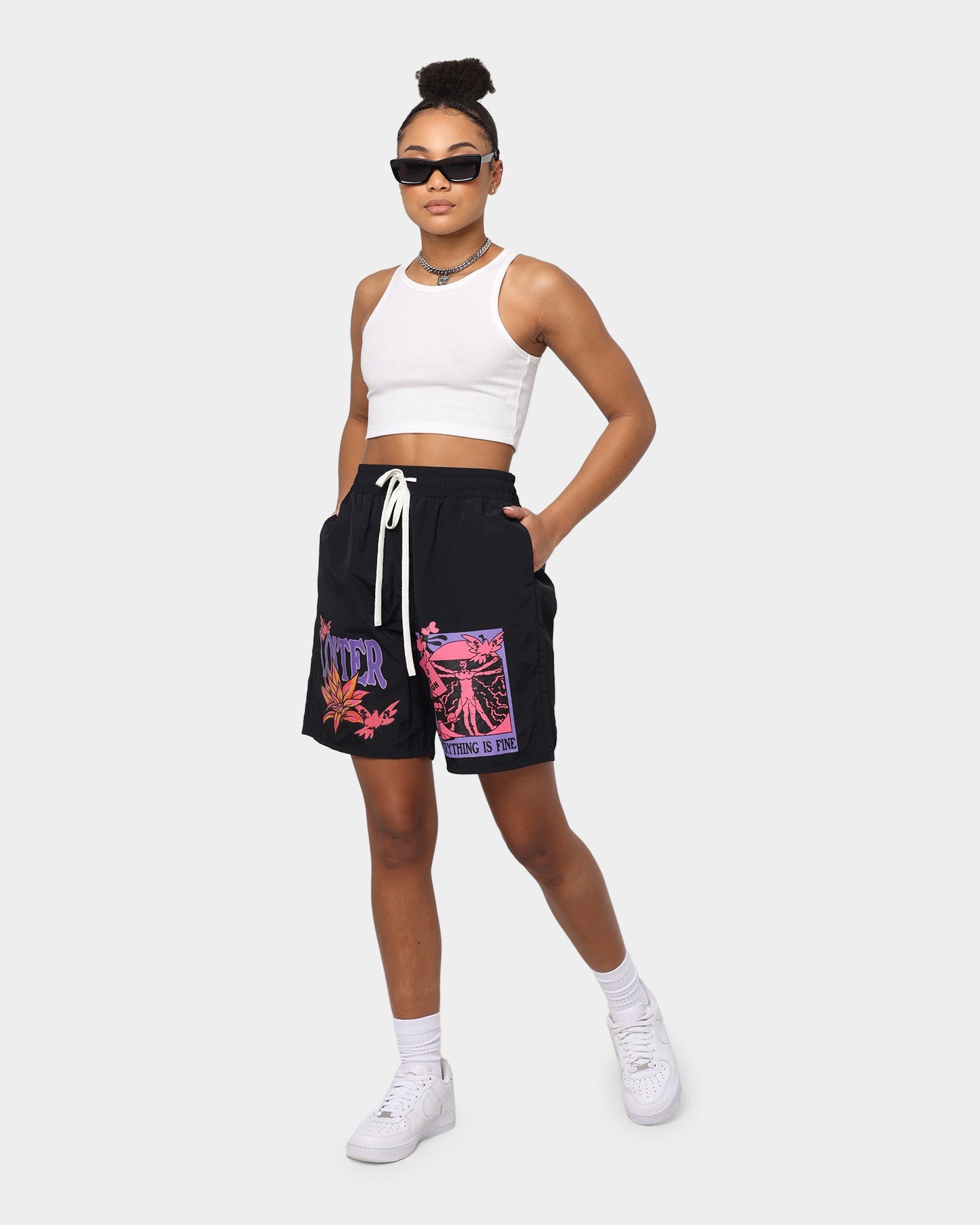 Loiter Trippy Walk Shorts Black