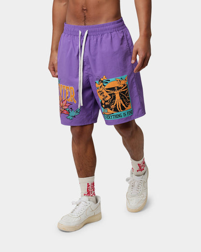 Loiter Trippy Walk Shorts Purple