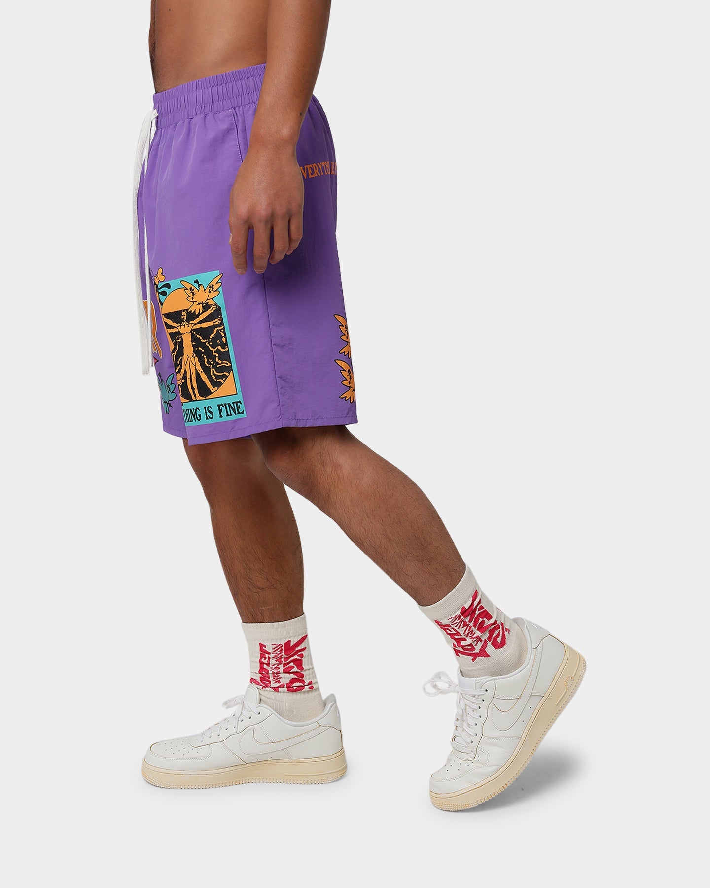 Loiter Trippy Walk Shorts Purple