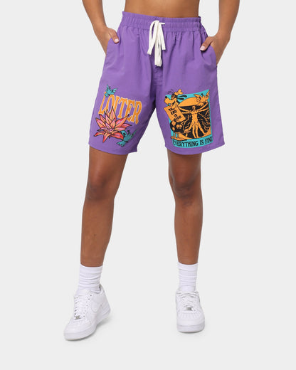 Loiter Trippy Walk Shorts Purple