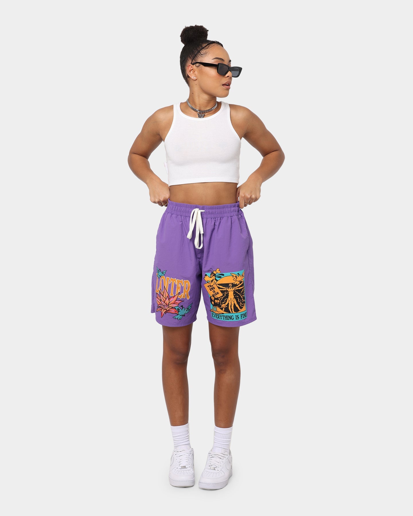 Loiter Trippy Walk Shorts Purple