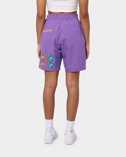 Loiter Trippy Walk Shorts Purple