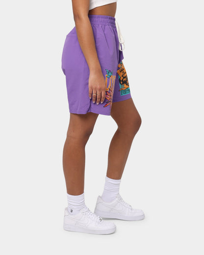 Loiter Trippy Walk Shorts Purple
