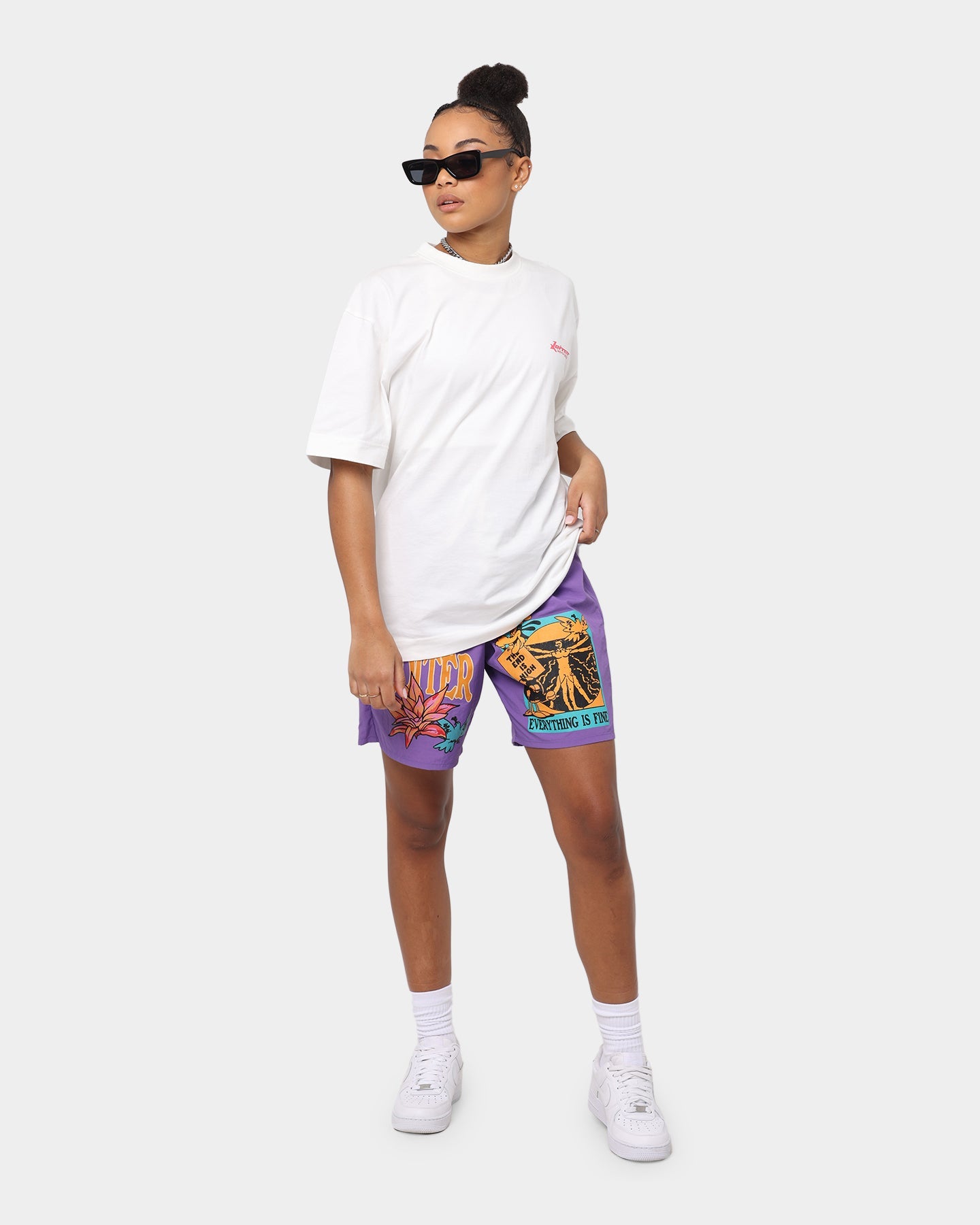 Loiter Trippy Walk Shorts Purple