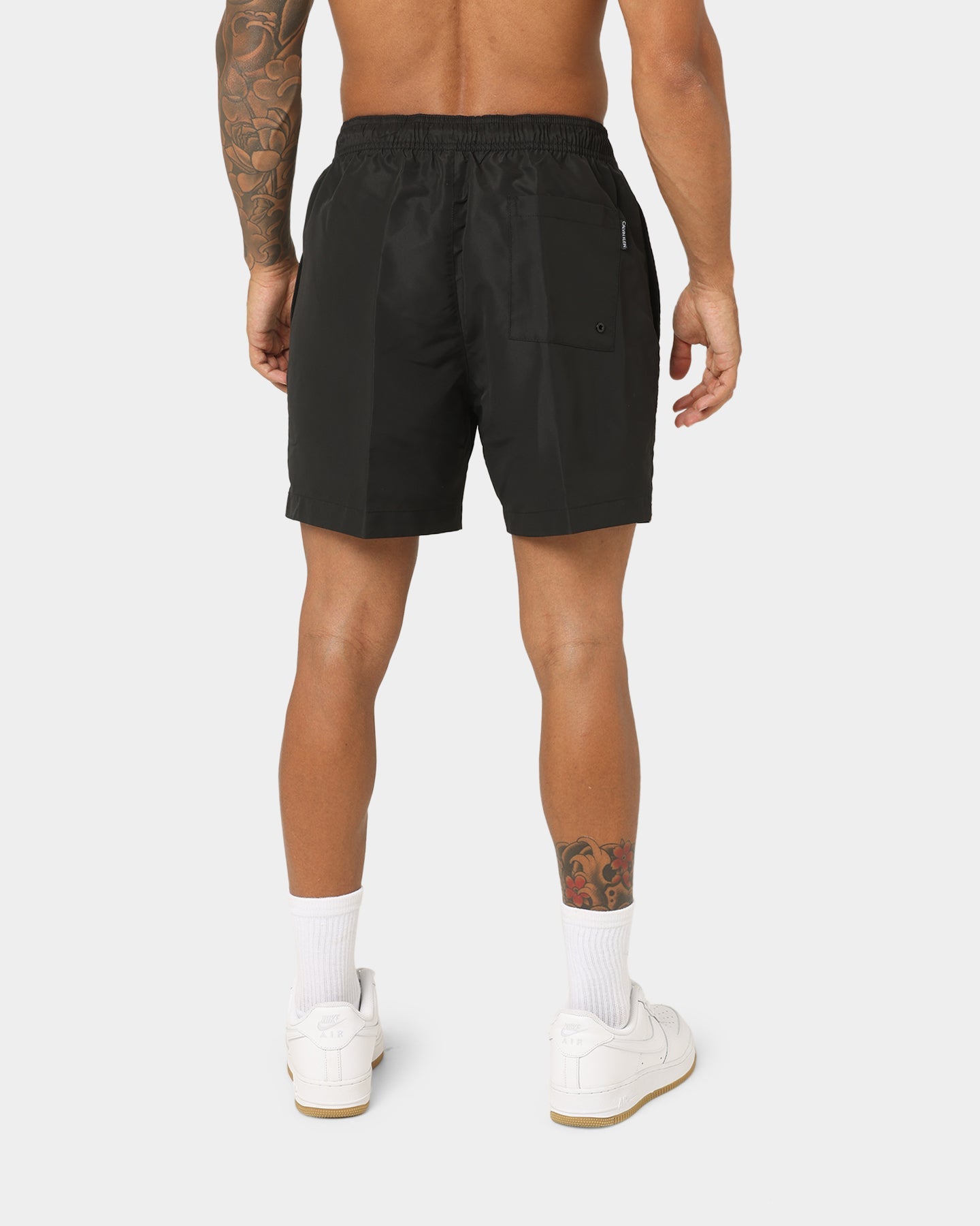 Calvin Klein Core Festive Medium Drawstring Swim Shorts Black