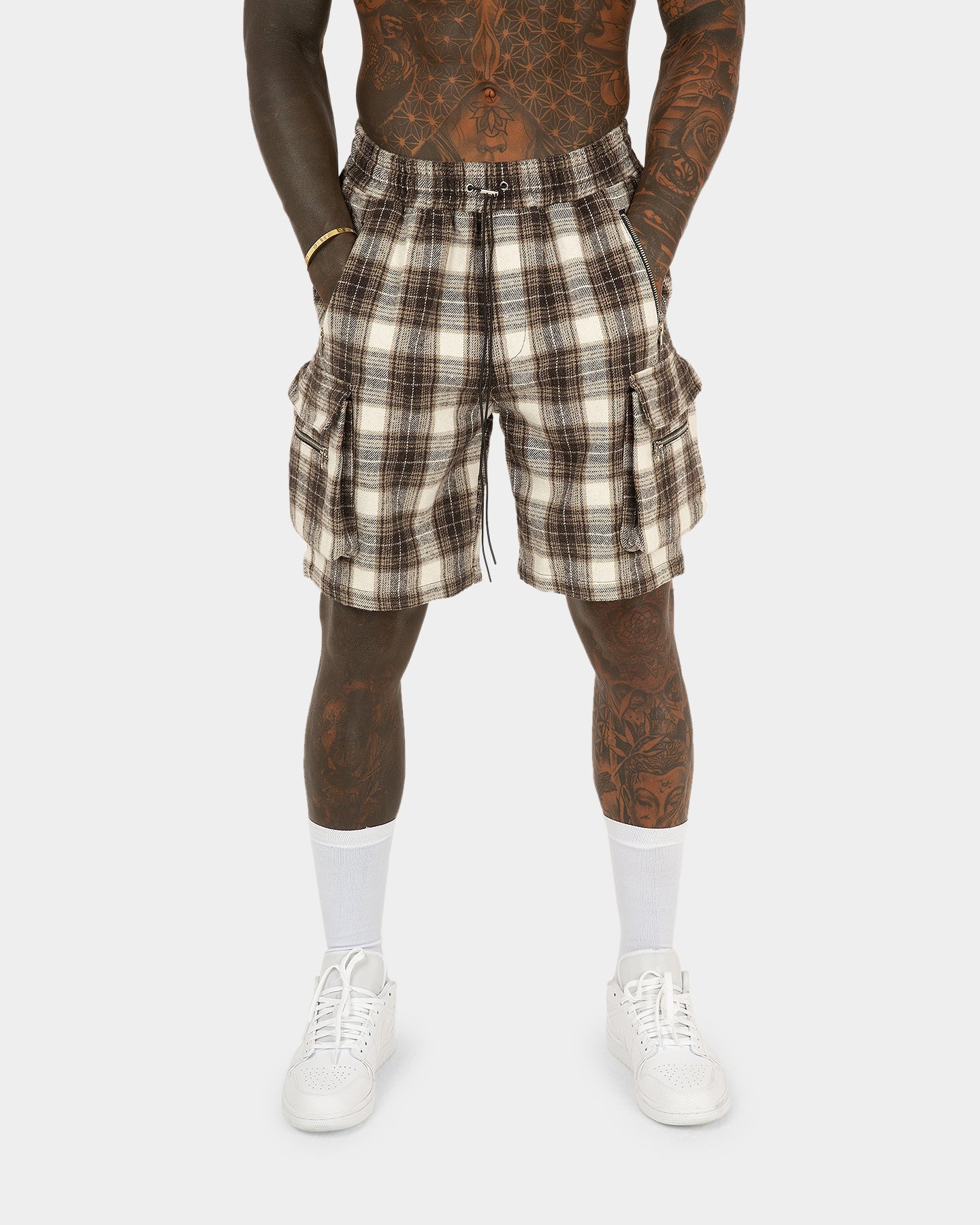 XXIII Plaid Cargo Shorts Plaid