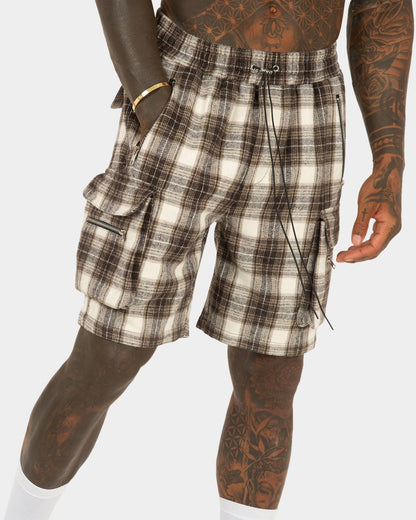 XXIII Plaid Cargo Shorts Plaid