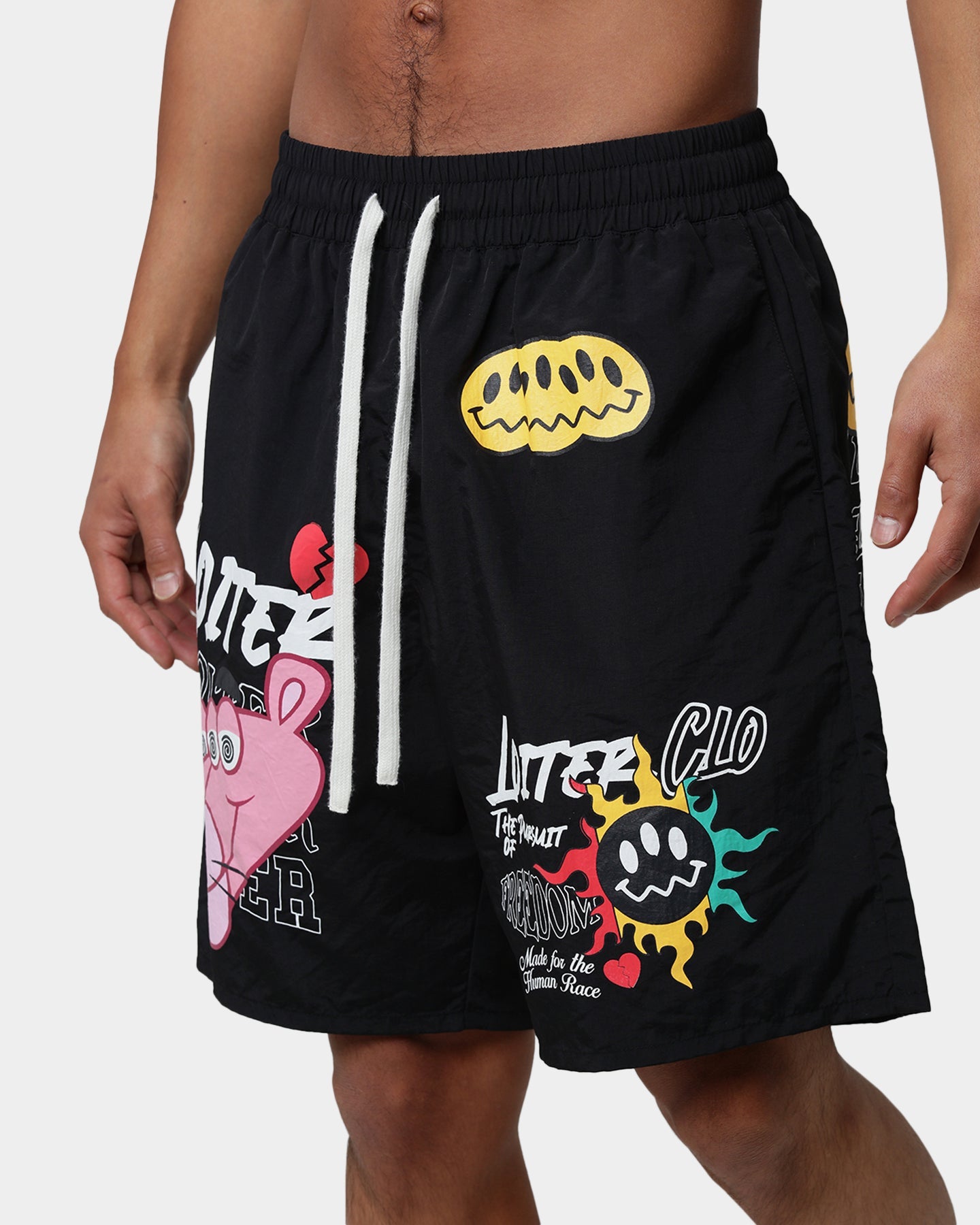 Loiter Freedom Multi Logo Shorts Black