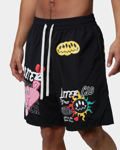 Loiter Freedom Multi Logo Shorts Black