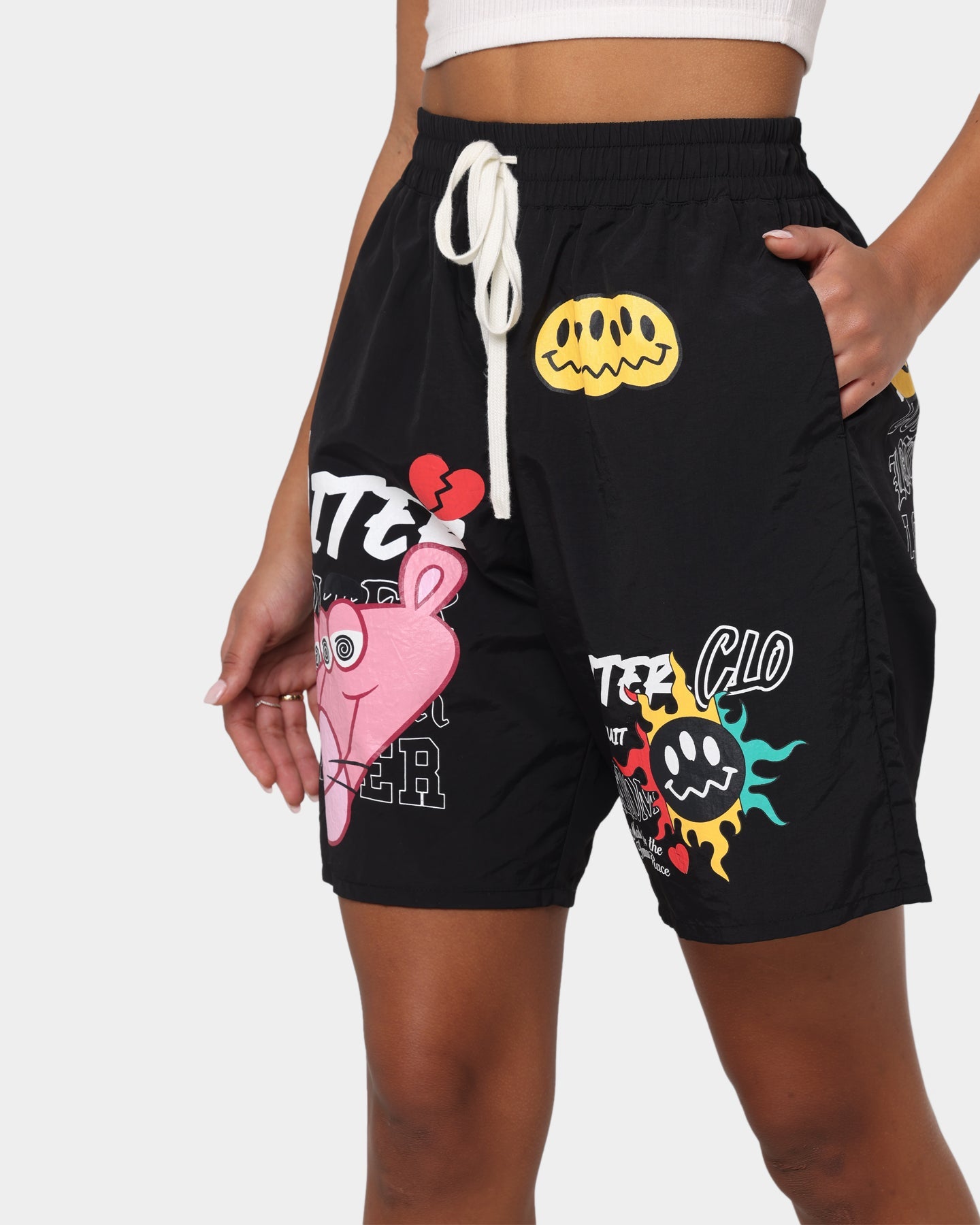 Loiter Freedom Multi Logo Shorts Black