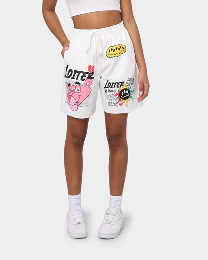 Loiter Freedom Multi Logo Shorts Off White
