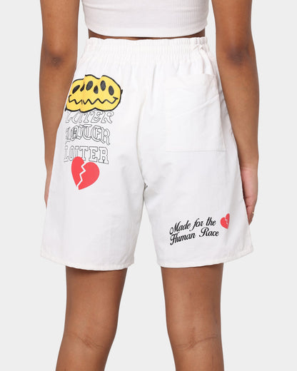 Loiter Freedom Multi Logo Shorts Off White
