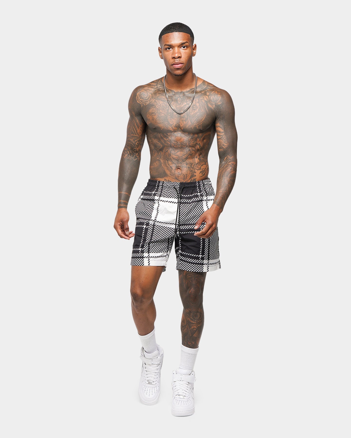 XXIII Aries Beach Shorts Black/White
