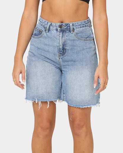 XXIII Women's Negasi Denim Shorts Mid Blue
