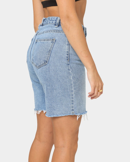 XXIII Women's Negasi Denim Shorts Mid Blue