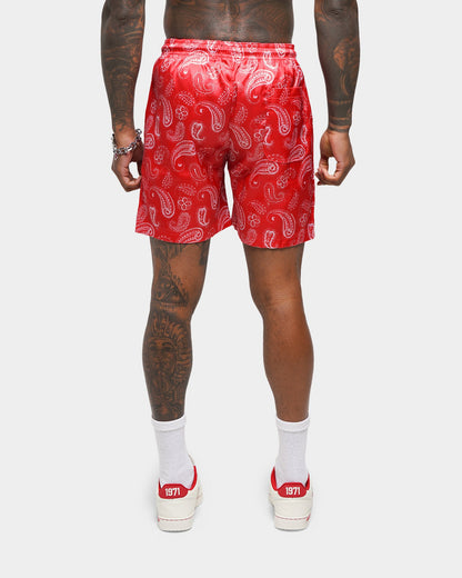 XXIII Elijah Satin Shorts Red