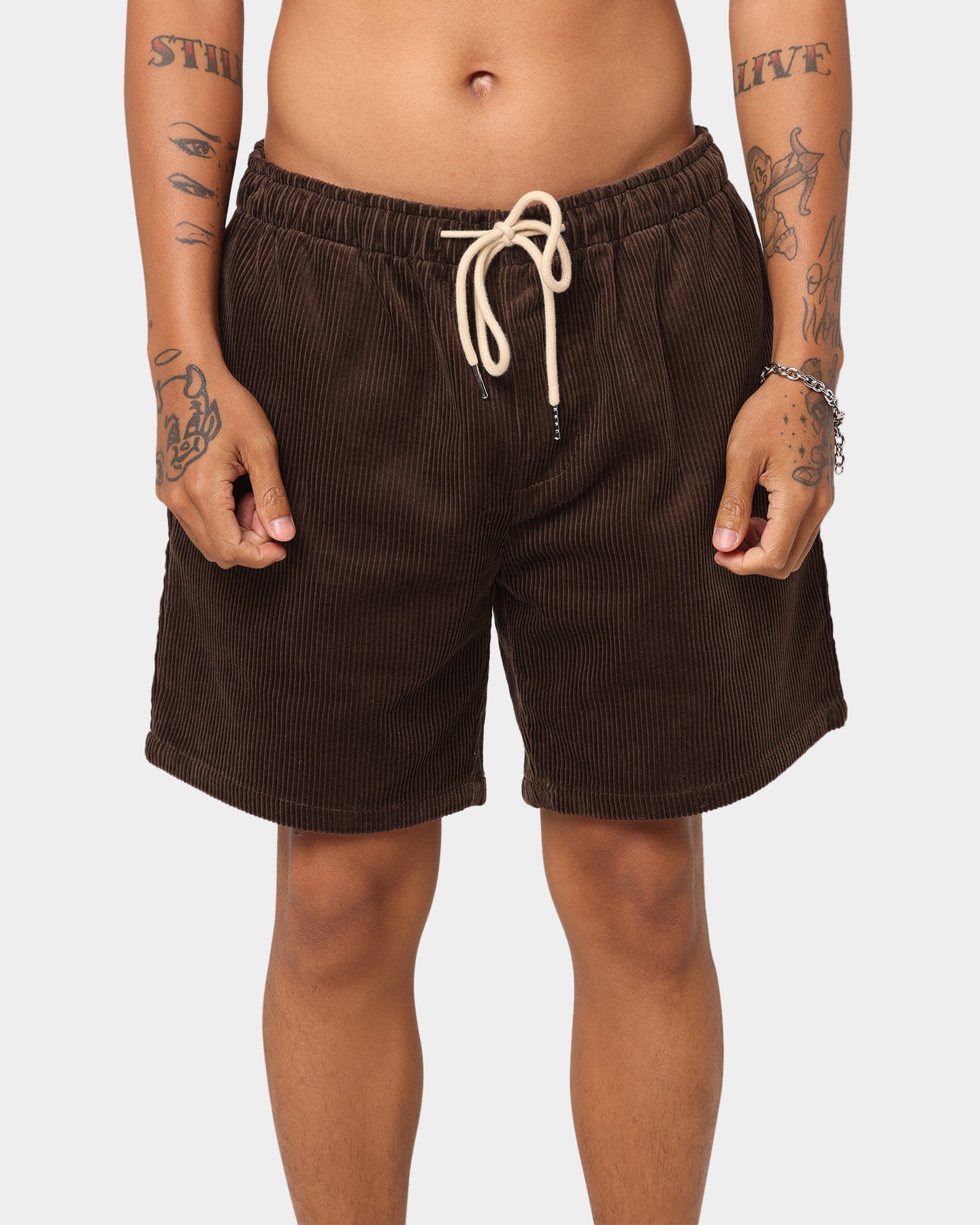 XXIII Riven Cord Shorts Tan