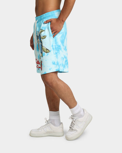 Loiter Eternal Tie Dye Shorts Blue