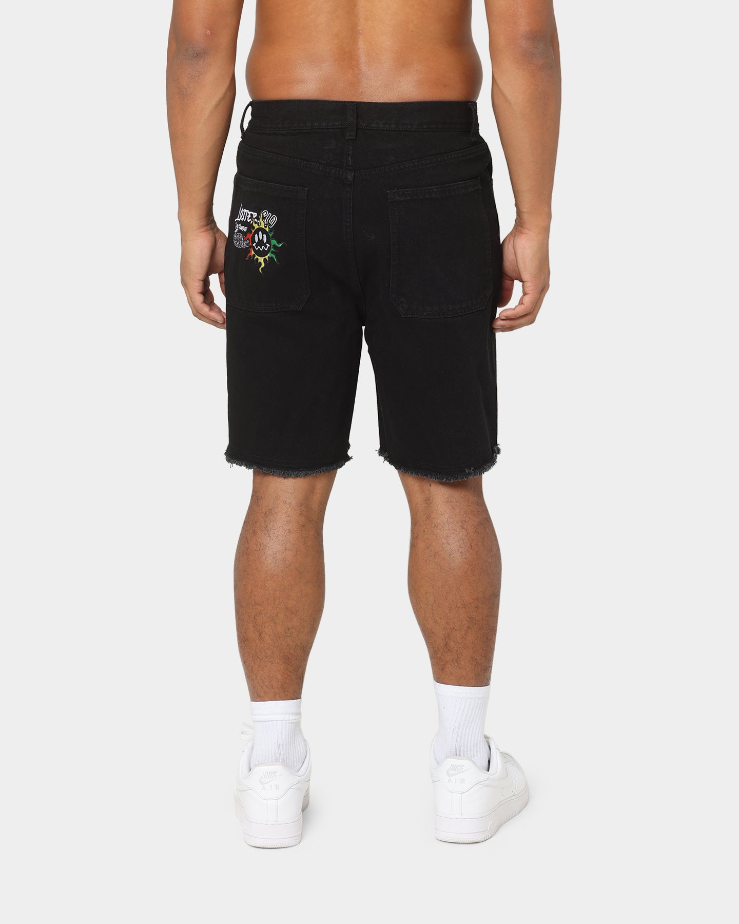 Loiter Freedom Skate Denim Shorts Black