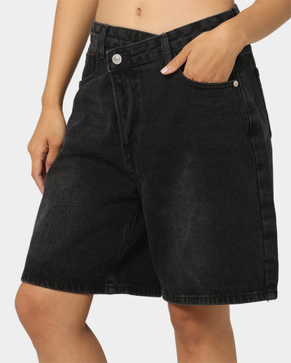XXIII Women's Londyn Asymmetric Shorts Black