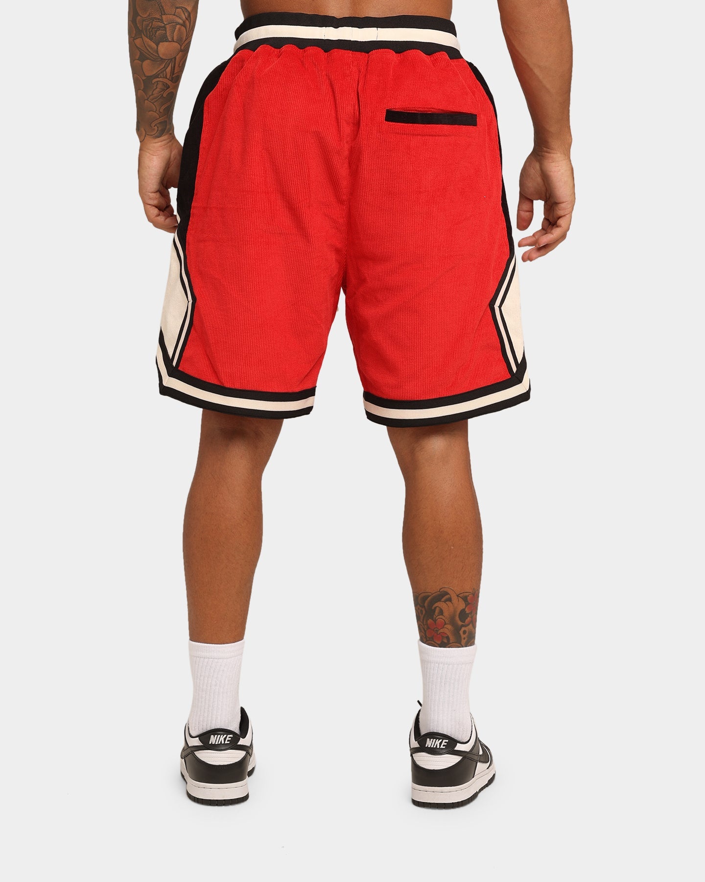 Loiter Carter Corduroy Basketball Shorts Red