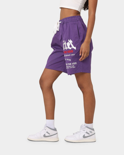 Loiter Void Multi Logo Walk Shorts Purple