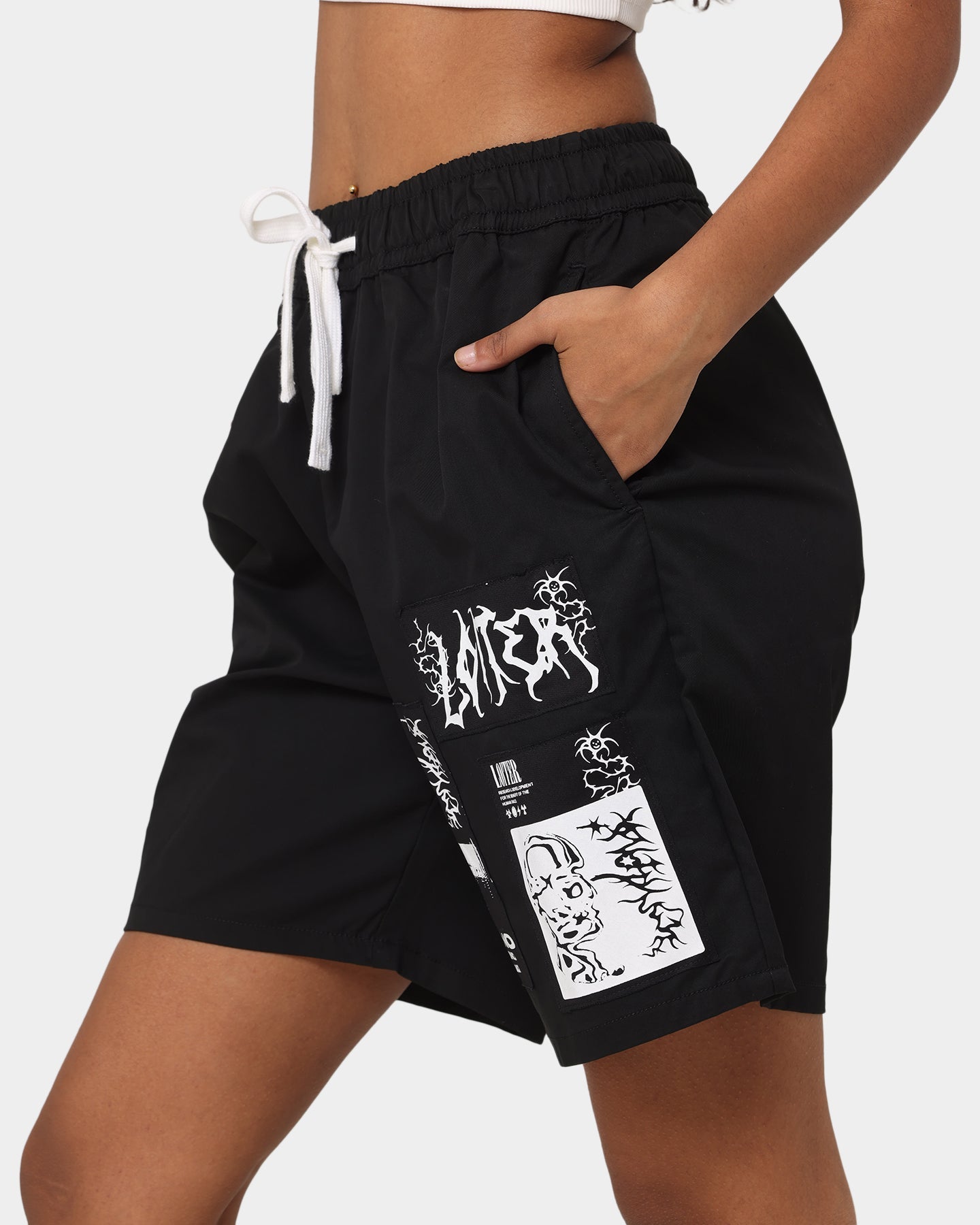Loiter Nightcrawler Walk Shorts Black