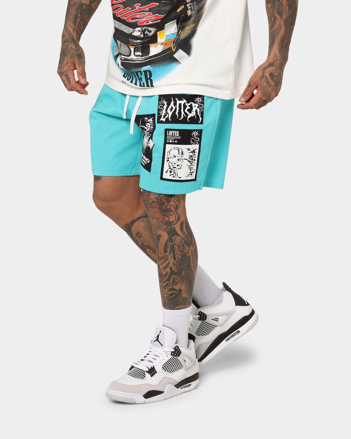 Loiter Nightcrawler Walk Shorts Turquoise