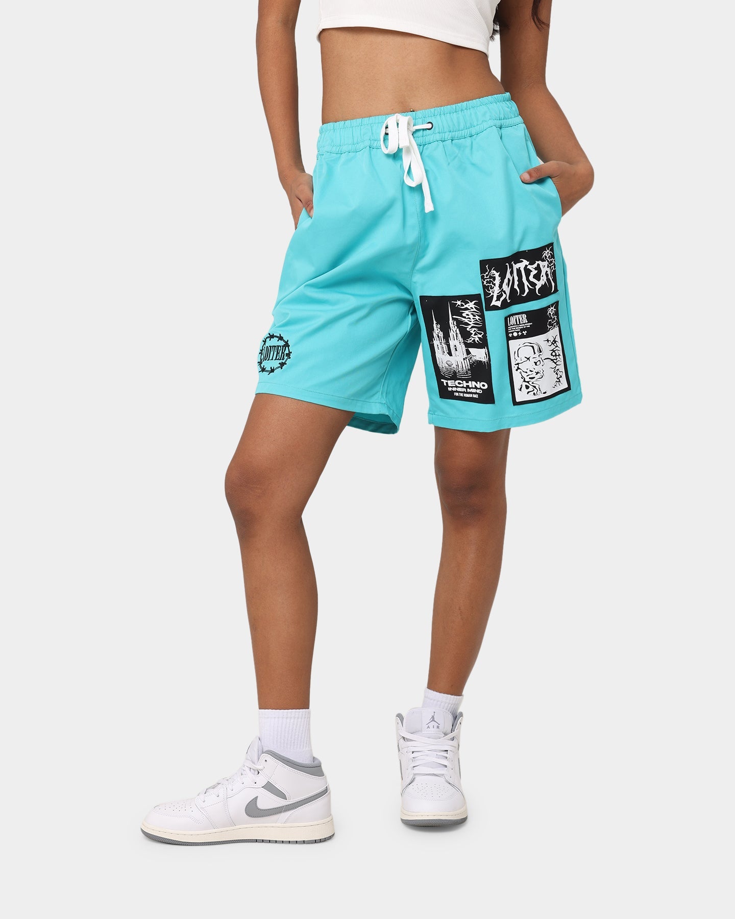 Loiter Nightcrawler Walk Shorts Turquoise