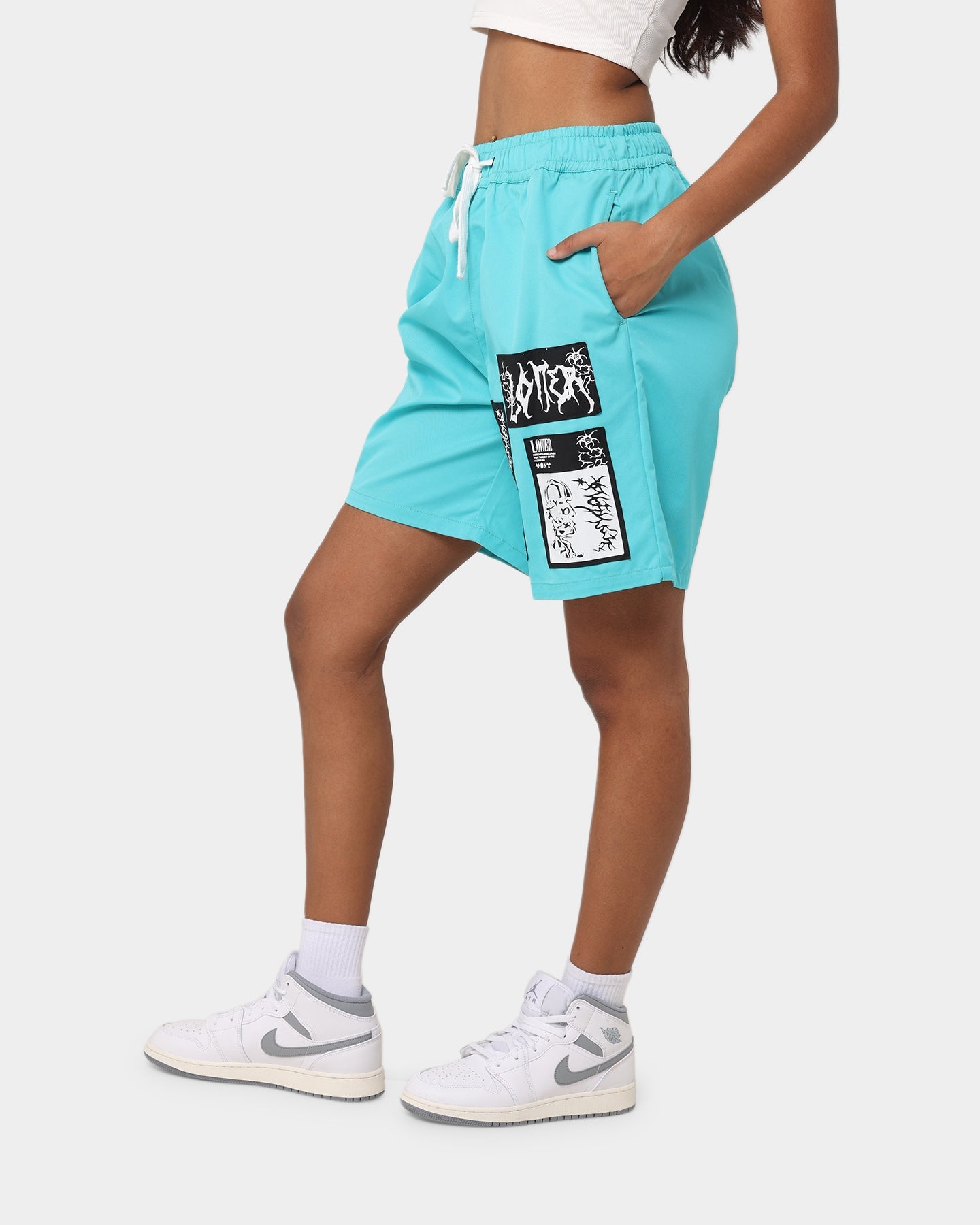 Loiter Nightcrawler Walk Shorts Turquoise