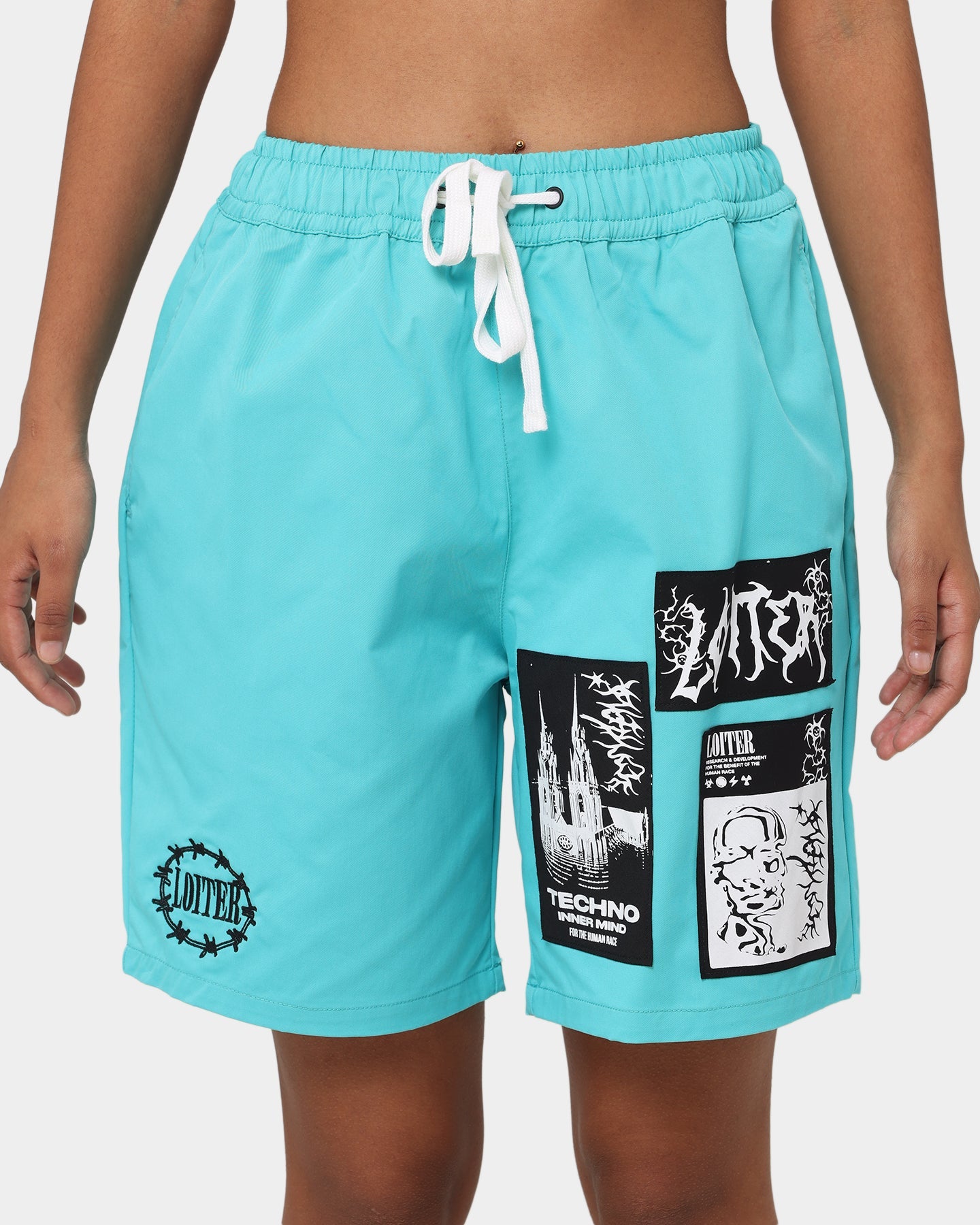 Loiter Nightcrawler Walk Shorts Turquoise