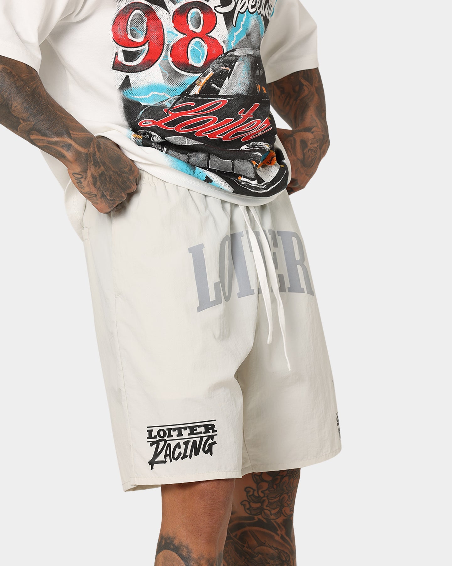 Loiter Roadrunner Beach Shorts Ecru