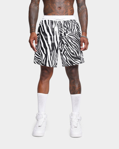 XXIII Zahra Zebra Denim Shorts Zebra