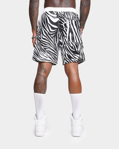 XXIII Zahra Zebra Denim Shorts Zebra