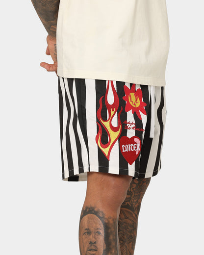 Loiter Sanctuary Walk Shorts Black/White