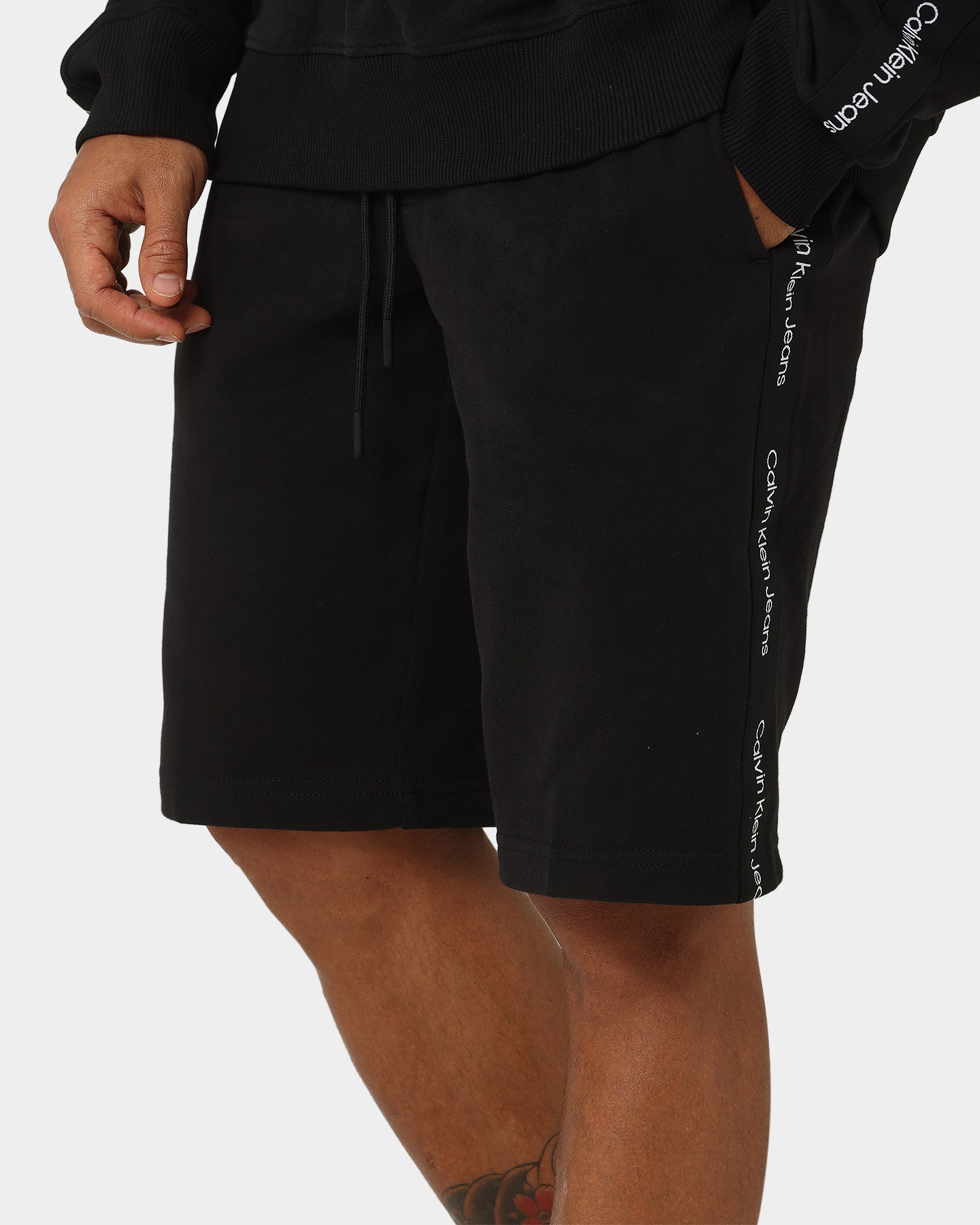 Calvin Klein Contrast Tape HWK Shorts CK Black
