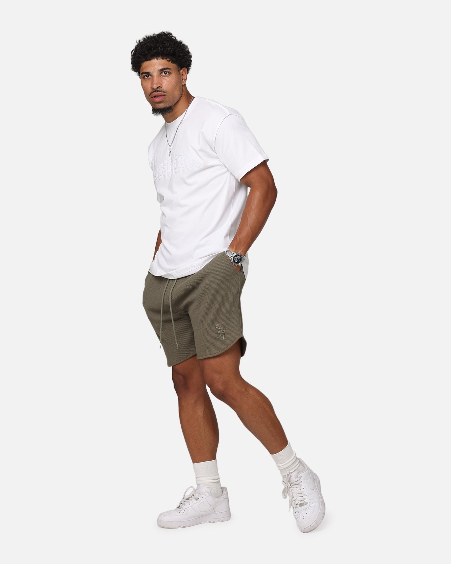 Saint Morta Waffle Shorts Khaki