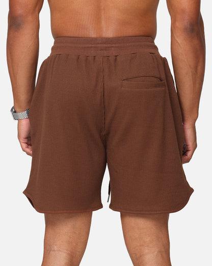 Saint Morta Waffle Shorts Brown