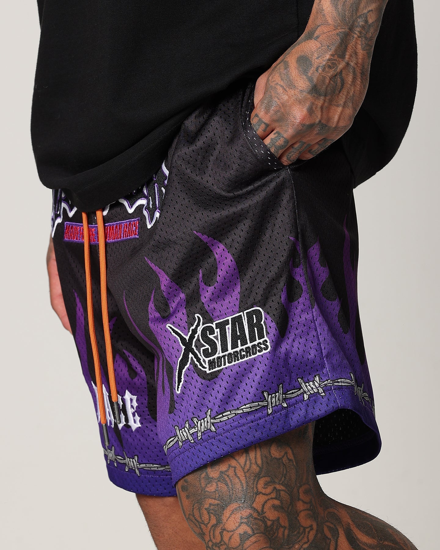 Loiter Motorcross Walk Shorts Black