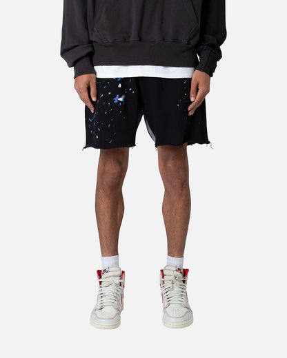 MNML Contrast Paneled Sweatshorts Black