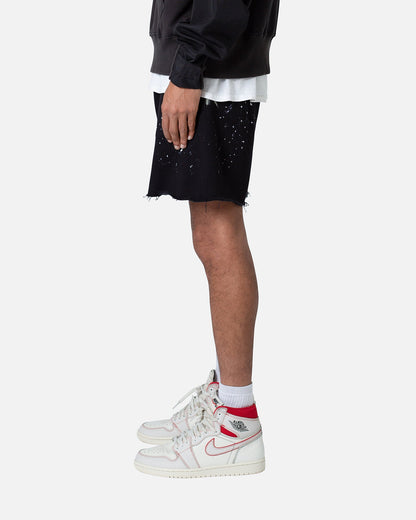 MNML Contrast Paneled Sweatshorts Black