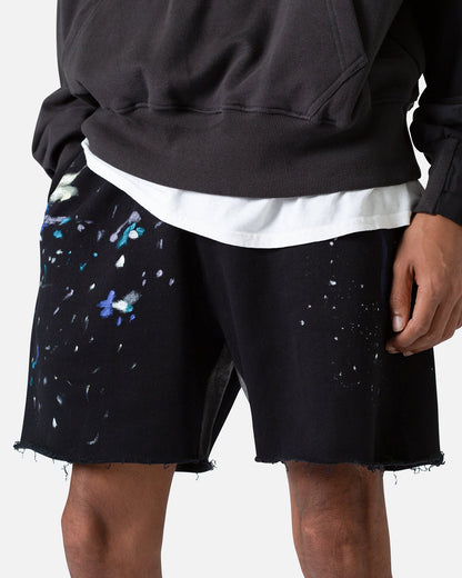 MNML Contrast Paneled Sweatshorts Black