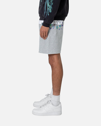 MNML Contrast Paneled Sweatshorts Grey