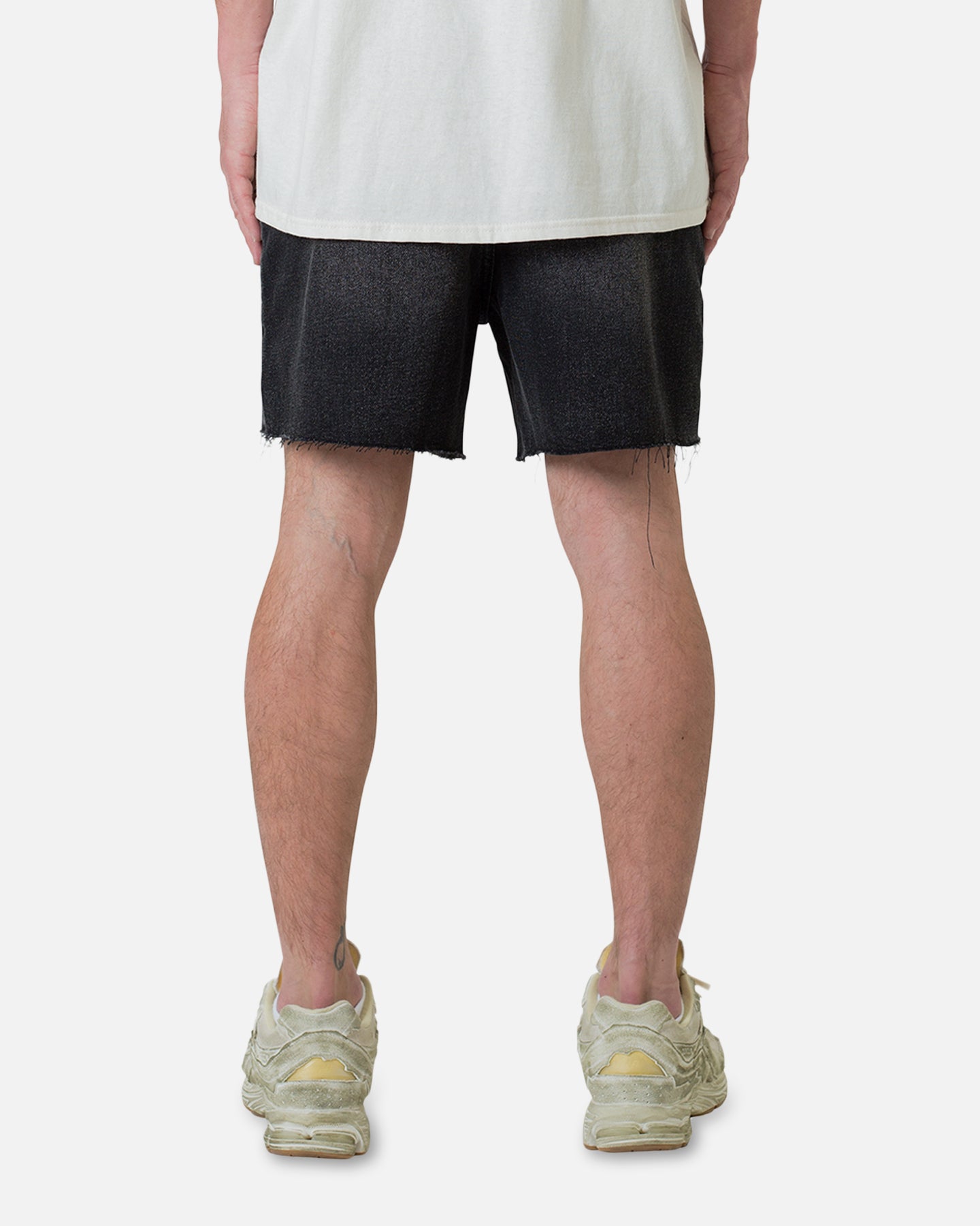 MNML Cut Off Denim Shorts Black