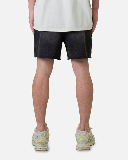 MNML Cut Off Denim Shorts Black