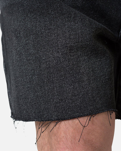 MNML Cut Off Denim Shorts Black