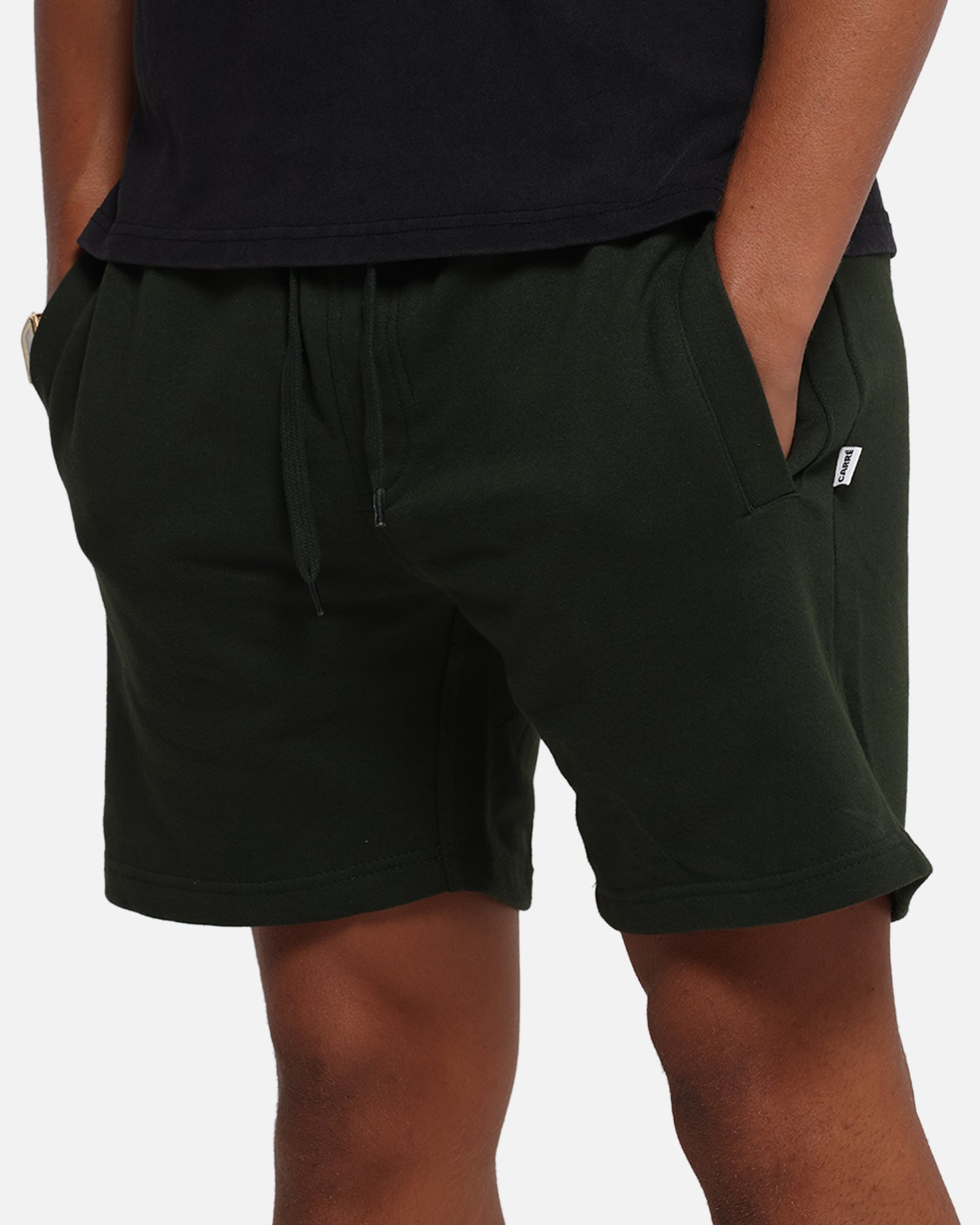 Carré Blanc Classic Sweat Shorts Dark Green